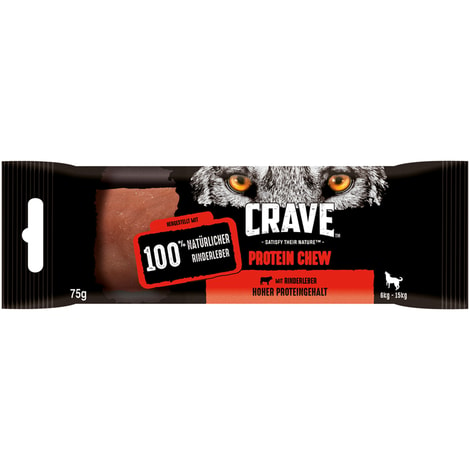 CRAVE Protein Chew mit Rind für mittelgroße Hunde (6-15kg)