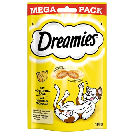 Dreamies Katzensnack Mega Pack mit Käse 180g