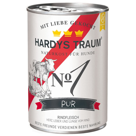 Hardys Traum Hundefutter Pur No. 1 Rind
