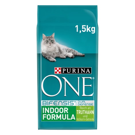 PURINA ONE BIFENSIS INDOOR FORMULA Katzenfutter trocken für Hauskatzen Truthahn
