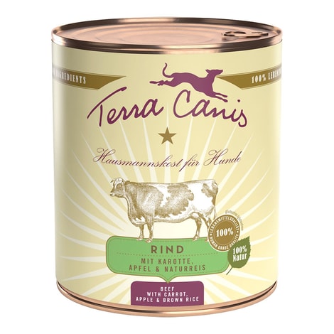 Terra Canis CLASSIC - Rind mit Karotte, Apfel und Naturreis