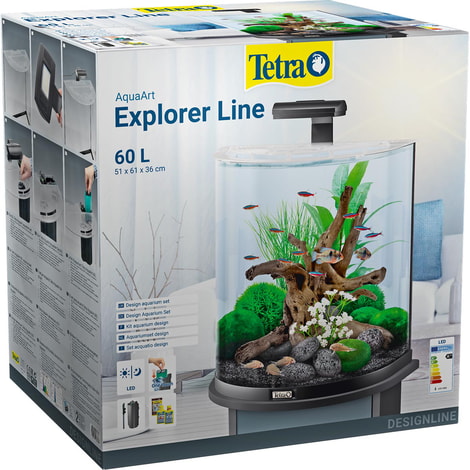 Tetra AquaArt Explorer Line Halfmoon Komplett-Set 60l