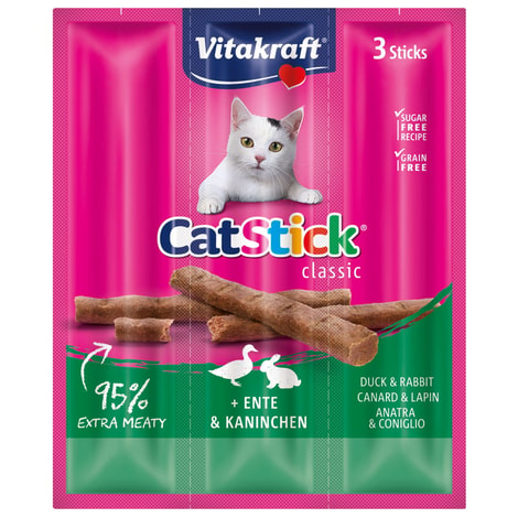 Vitakraft Cat-Stick mini Ente & Kaninchen