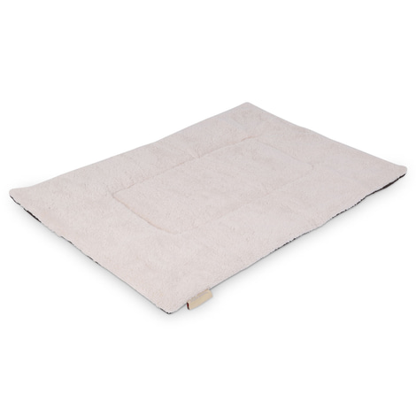 Wolters Reisedecke mit Schaffell-Imitation braun 100x75cm