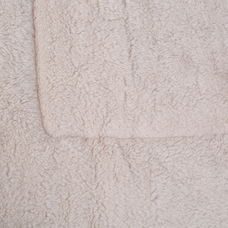 Wolters Reisedecke mit Schaffell-Imitation braun 100x75cm