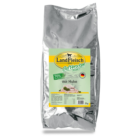 Landfleisch Dog Softbrocken mit Huhn