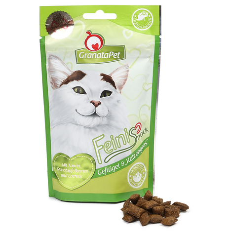GranataPet Katzensnack Feinis Geflügel & Katzengras