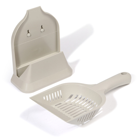 Pioneer Pet Streuschaufel mit Wandhalterung „Scoop and Holder“