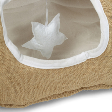 D&D Homecollection Spieltunnel Jute 120x25x25 cm
