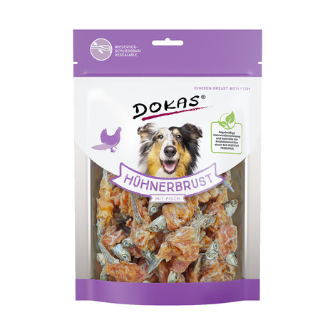 Dokas Hundesnack Hühnerbrust mit Fisch