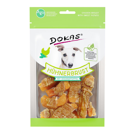 Dokas Hundesnack Hühnerbrust mit Süßkartoffel
