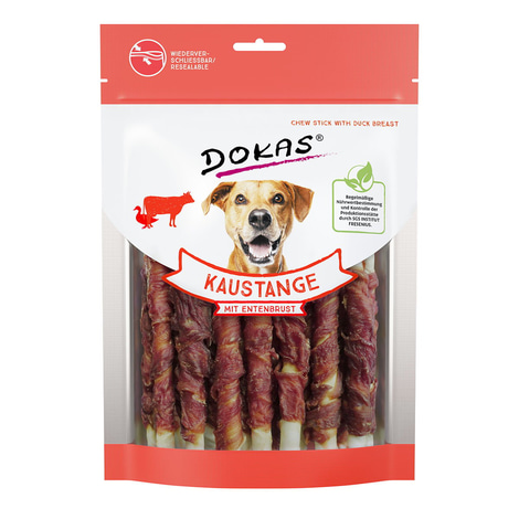 Dokas Hundesnack Kaustange mit Entenbrust