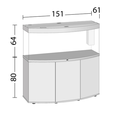 Juwel Aquarium Vision 450 LED mit Unterschrank SBX