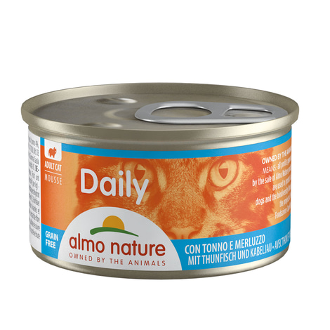 Almo Nature PFC Daily Menu Cat Mousse mit Thunfisch und Kabeljau