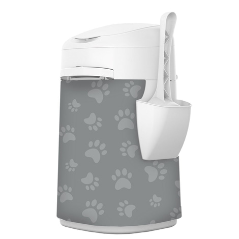LitterLocker® Fashion Stoff-Bezug Cat paws grey