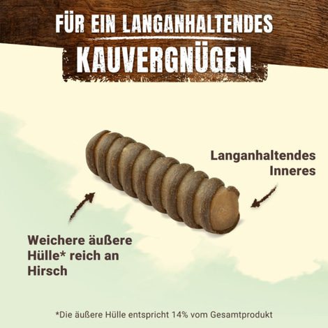 AdVENTuROS Wild Chew Hirsch für kleine Hunde