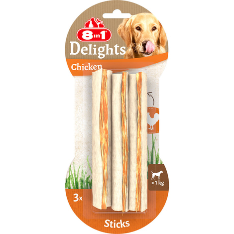8in1 Delights Kausticks Hähnchen 3 Stück