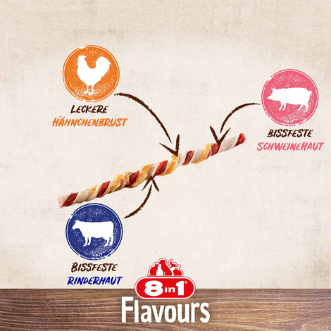 8in1 Triple Flavour Twisted Sticks