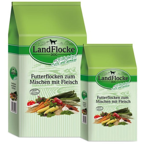 Landflocke Dog mit Wildkräutern & Apfel & Gemüse