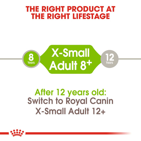 ROYAL CANIN X-SMALL Adult 8+ Trockenfutter für ältere sehr kleine Hunde