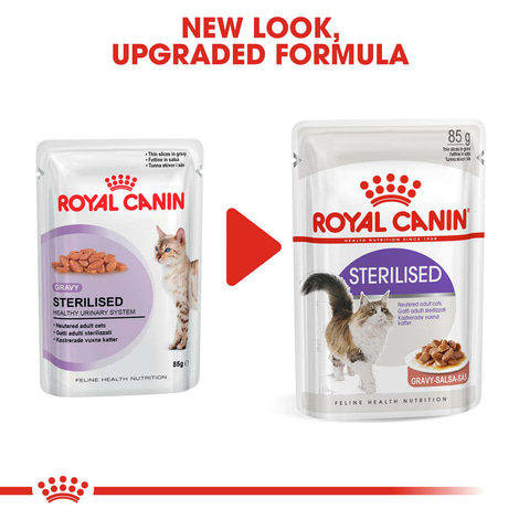 ROYAL CANIN STERILISED Nassfutter in Soße für kastrierte Katzen