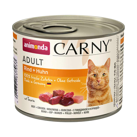 Animonda Katzen-Nassfutter Carny Adult Rind und Huhn
