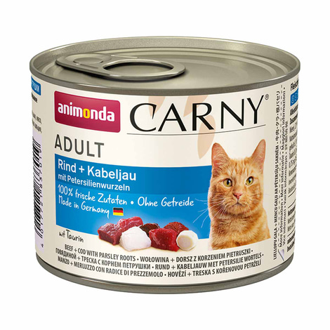 Animonda Katze Carny Adult Rind, Kabeljau & Petersilienwurzeln