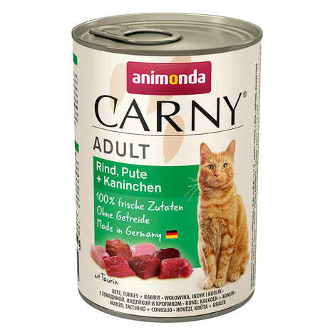 Animonda Katzenfutter Carny Adult Rind, Pute & Kaninchen