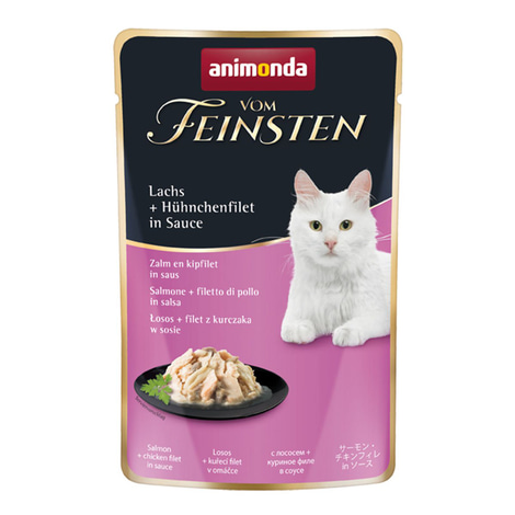 animonda vom Feinsten Lachs und Hühnchenfilet in Sauce