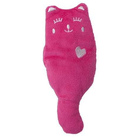 Aumüller Katzenspielkissen Plüschkatzen, 3er Set
