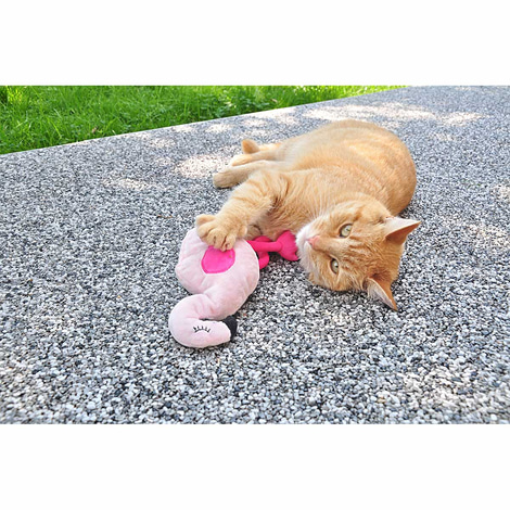Aumüller Flamingo Pinky mit Baldrian und Dinkelspelz
