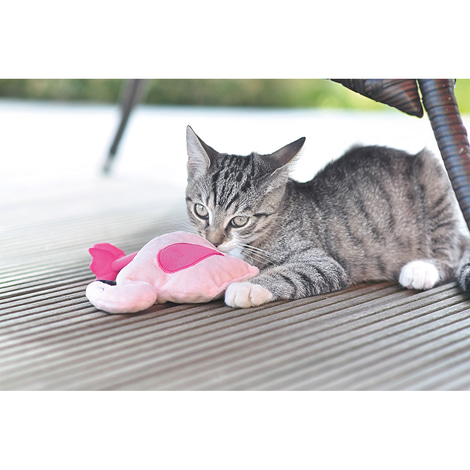 Aumüller Flamingo Pinky mit Baldrian und Dinkelspelz