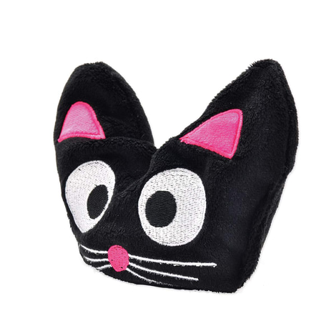 Aumüller Katzenspielkissen Katzenkopf Blacky mit Dinkelspelz und Baldrian