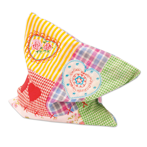 Aumüller Patchwork-Katzenspielkissen mit Baldrian & Katzenminze