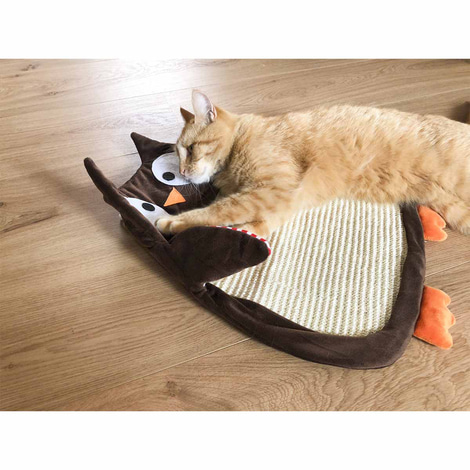 Aumüller Sisalkratzbrett Schmuse-Eule mit Katzenminze