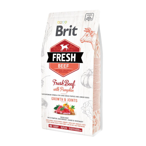 Brit Fresh Dog - Puppy & Junior Large Breed - Beef - Growth & Joints
