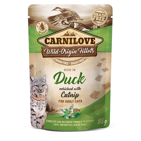 Carnilove Cat Pouch Ragout - Multipack mit 4 Sorten (Turkey, Duck, Trout, Pheasant) - 12x85g
