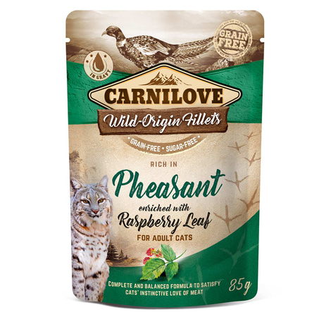 Carnilove Cat Pouch Ragout - Pheasant enriched with Raspberry Leaves