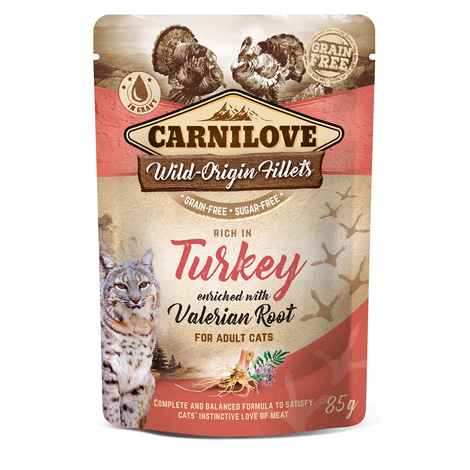 Carnilove Cat Pouch Ragout - Multipack mit 4 Sorten (Turkey, Duck, Trout, Pheasant) - 12x85g