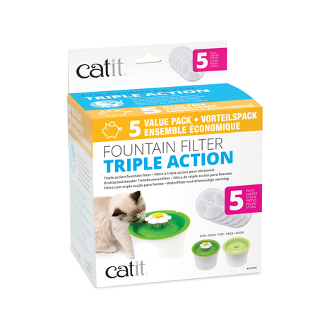 Catit 2.0 Triple Action Ersatzfilter für Blumen-Trinkbrunnen