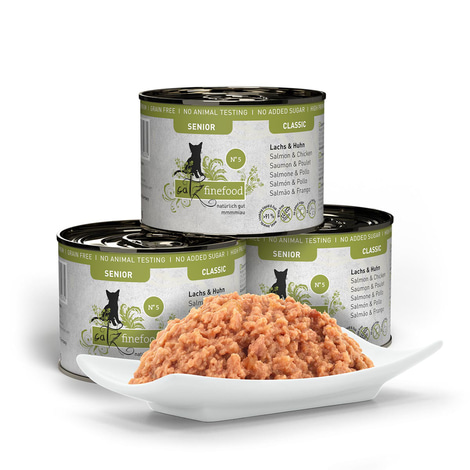 catz finefood Senior No.05 Lachs & Huhn