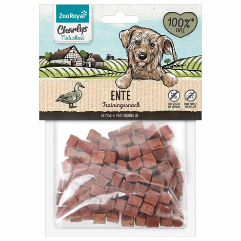 ZooRoyal Charlys Naturkost Trainingssnack Ente