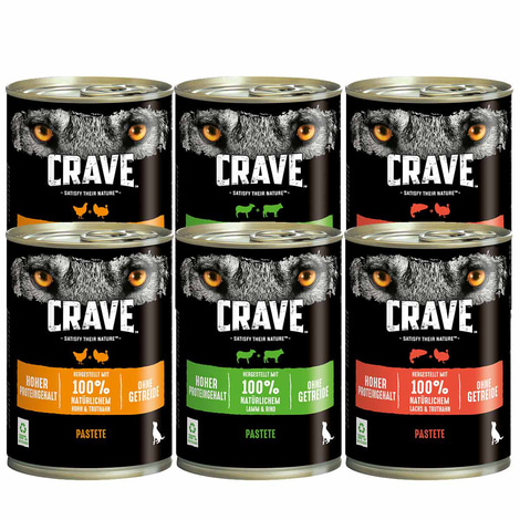CRAVE Adult Pastete Multipack 6x400g