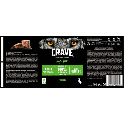 CRAVE Adult Pastete Multipack 6x400g
