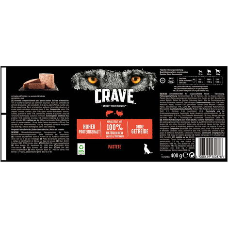CRAVE Adult Pastete Multipack 6x400g