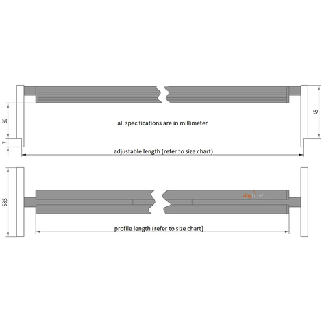 Daytime onex Acryl-Adapter Set