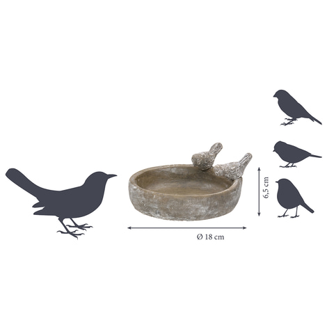 dobar Vogeltränke Pool-Oase 18 cm aus Keramik