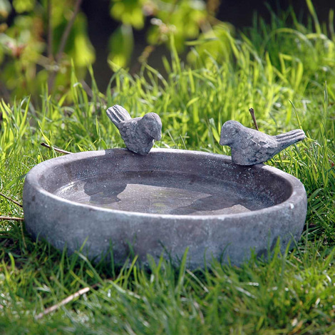 dobar Vogeltränke Pool-Oase 18 cm aus Keramik