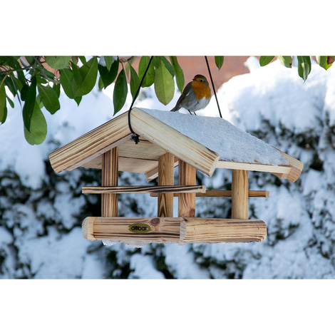 Dobar Vogelfutterhaus zum Aufhängen, geflammt