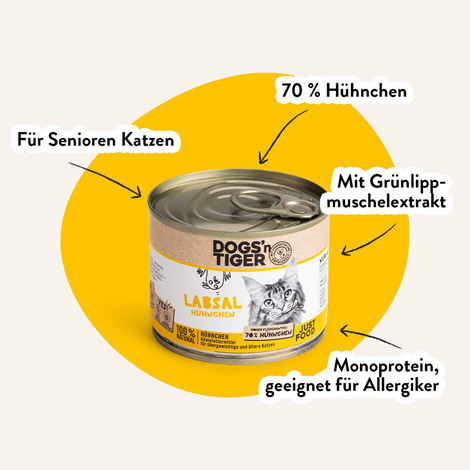 Dogs'n Tiger Labsal Senior Nassfutter Huhn